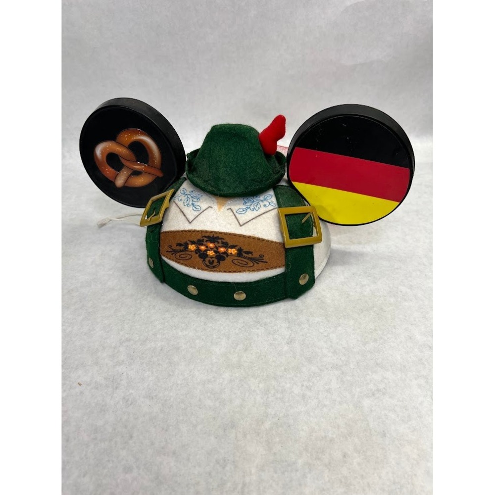 Disney Epcot Germany Mickey Ear Hat Lederhosen Pretzel Oktoberfest World Show